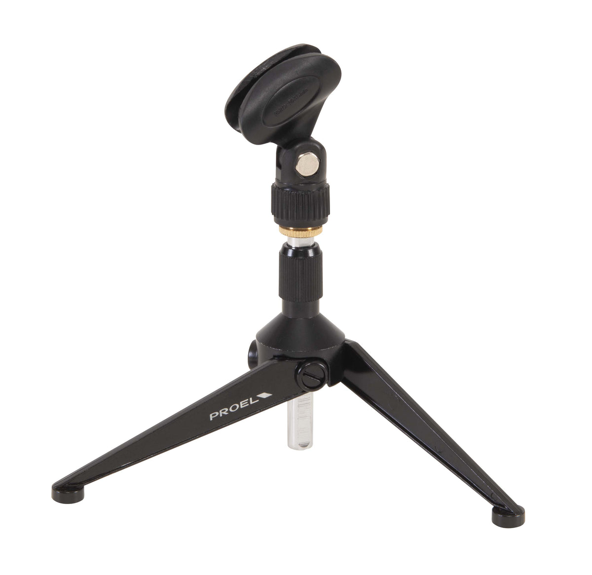 Proel DST60TL Desktop Microphone Stand with Metal Base (Matte Black)