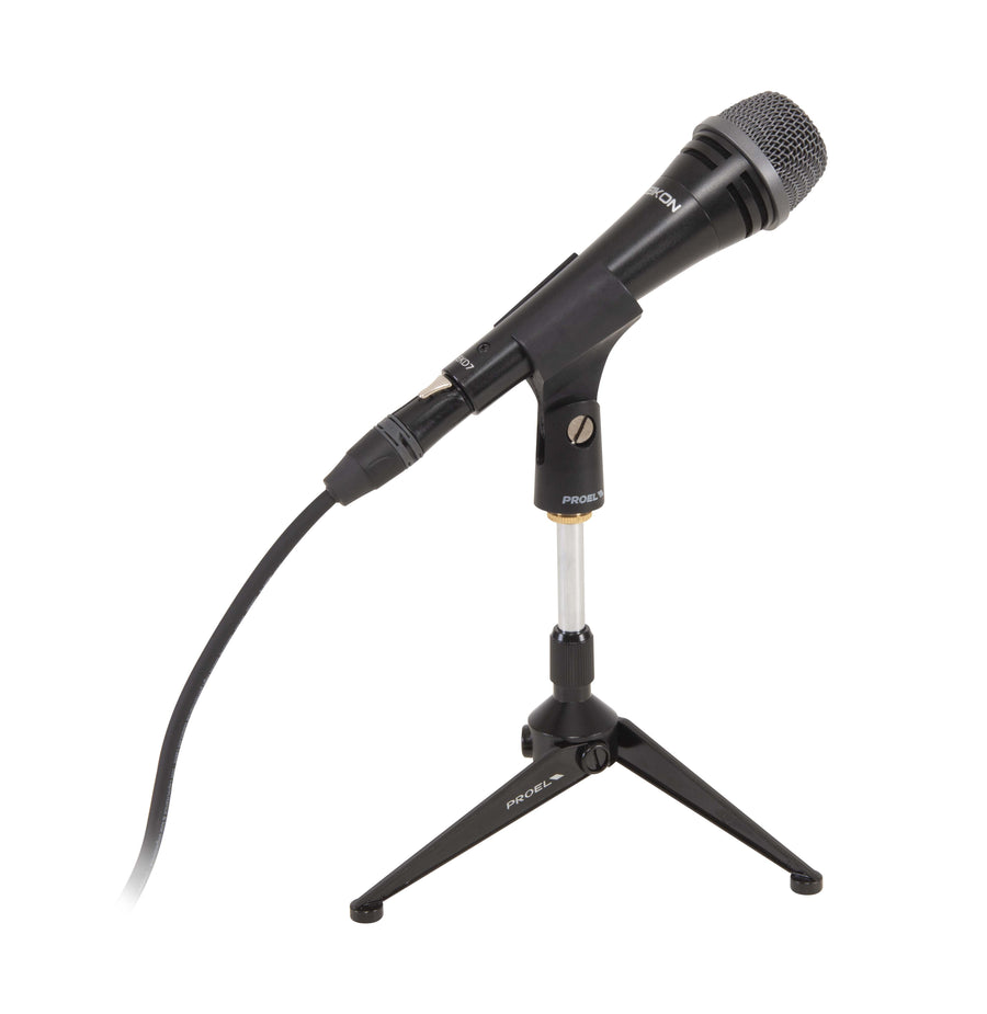 Proel DST60TL Desktop microphone stand with metal base