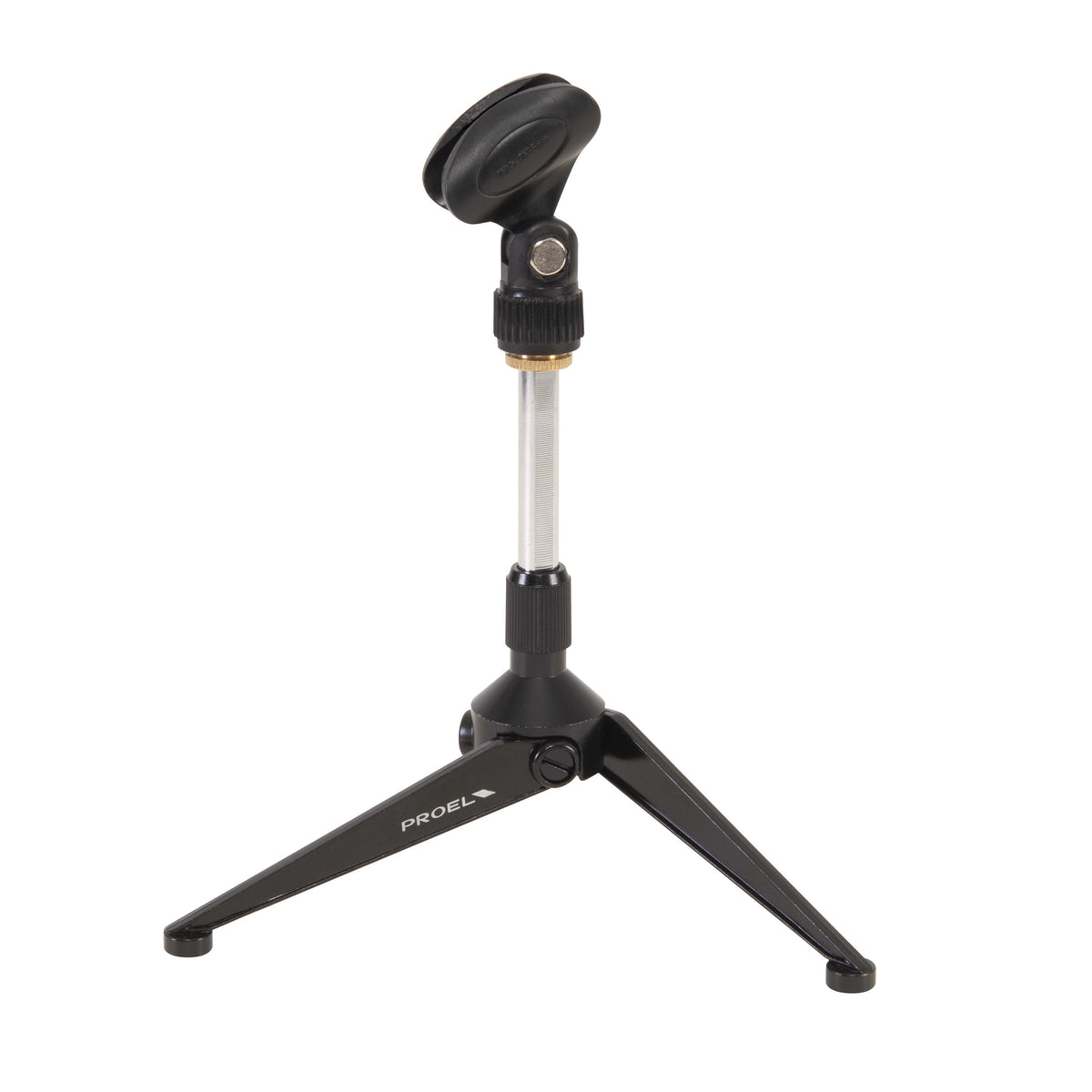 Proel DST60TL Desktop Microphone Stand with Metal Base (Matte Black)