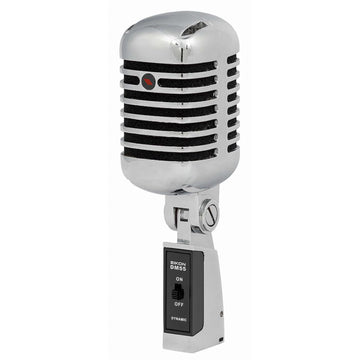 Eikon DM55V2 Vintage Design Professional Vocal Dynamic Microphone (Chrome)