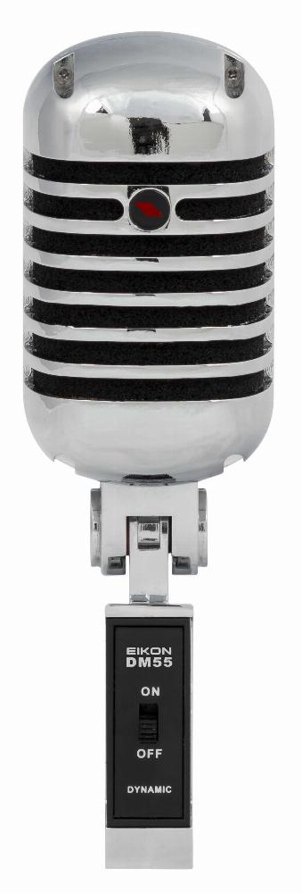 Eikon DM55V2 Vintage Design Professional Vocal Dynamic Microphone (Chrome)