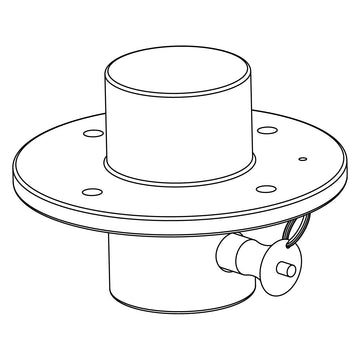 Axiom KPAX265 Pole Adaptor (Pole Holder Flange Adaptor to Attach Axiom AX2065 Speaker for a safety mounting on Axiom KP010 + DieHard DHSS10M20 Sub-Speaker Spacer) Diameter: 35mm (1.38 inches)