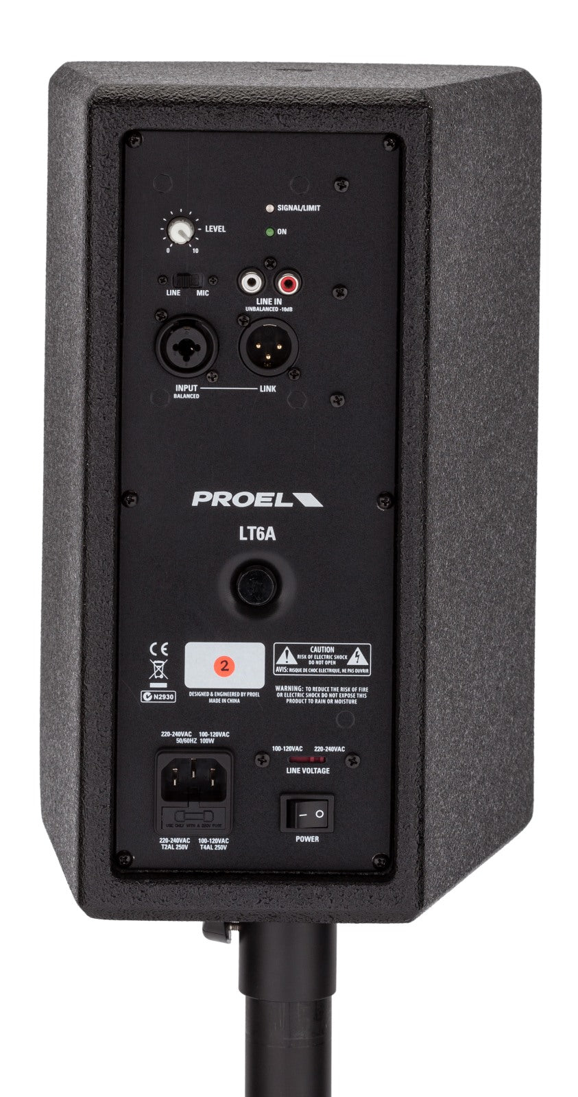 Proel LT6A LITE Series Active 2-Way 6" Loudspeaker System