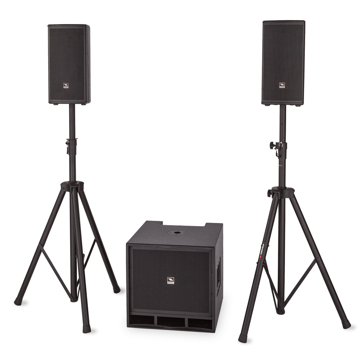Proel LT812A LITE Series Active 2 x 8" Satellite and 12" Subwoofer System