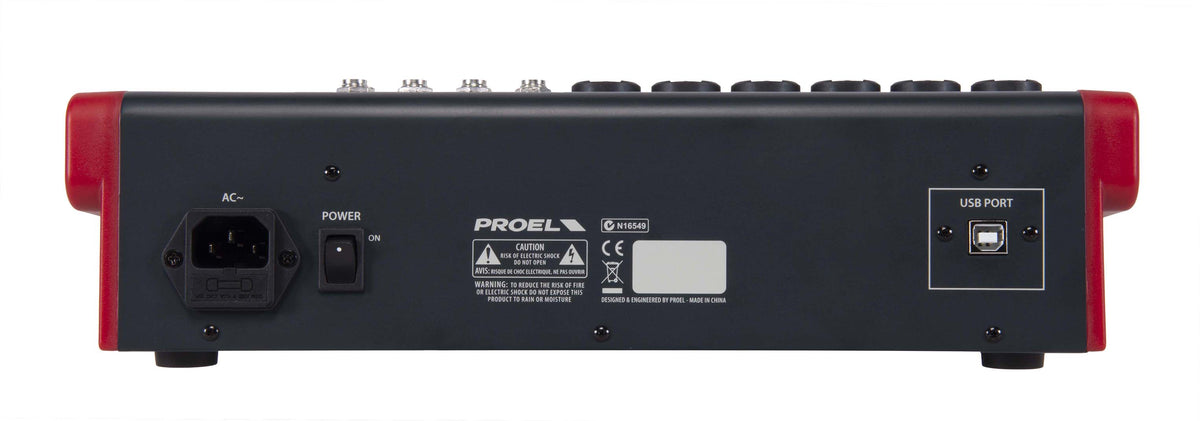 Proel MQ12USB MQ Series 12-Channel Compact Mixer with FX and USB