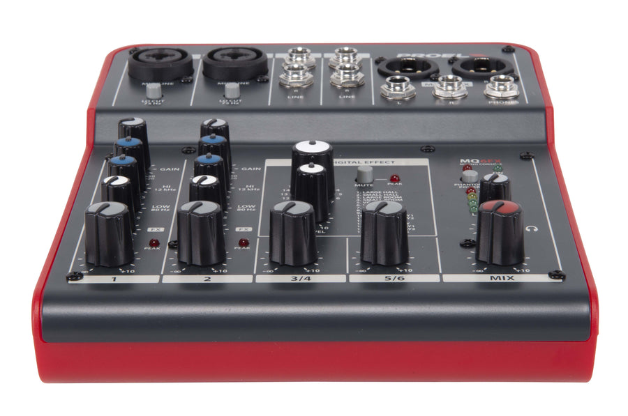 Proel MQ6FX Compact 6-channel Mixer with FX