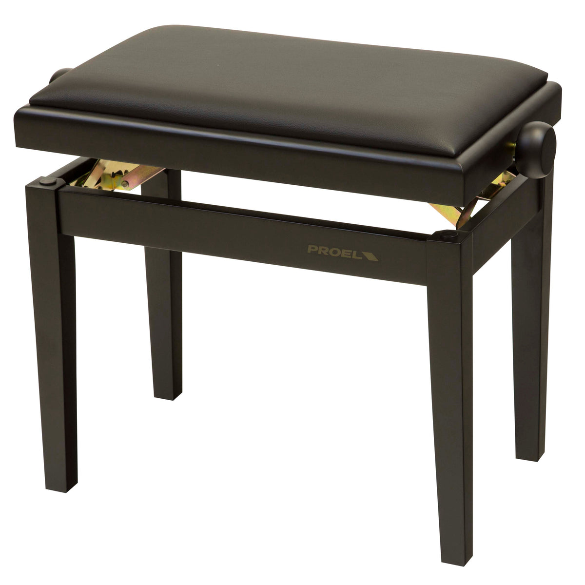 Proel PB90SSBBK Professional Wooden Keyboard Bench in Matte Black