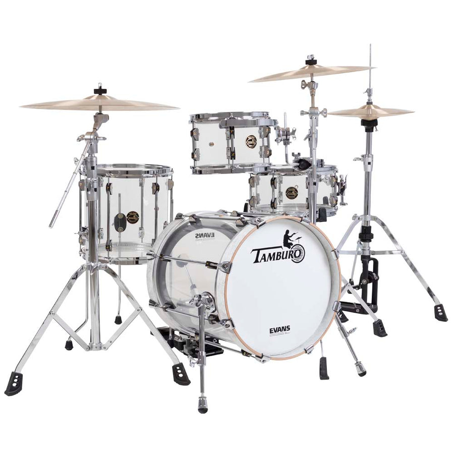 Tamburo VOLUME Series (4-piece seamless-acrylic shell pack with Snare Drum and 16