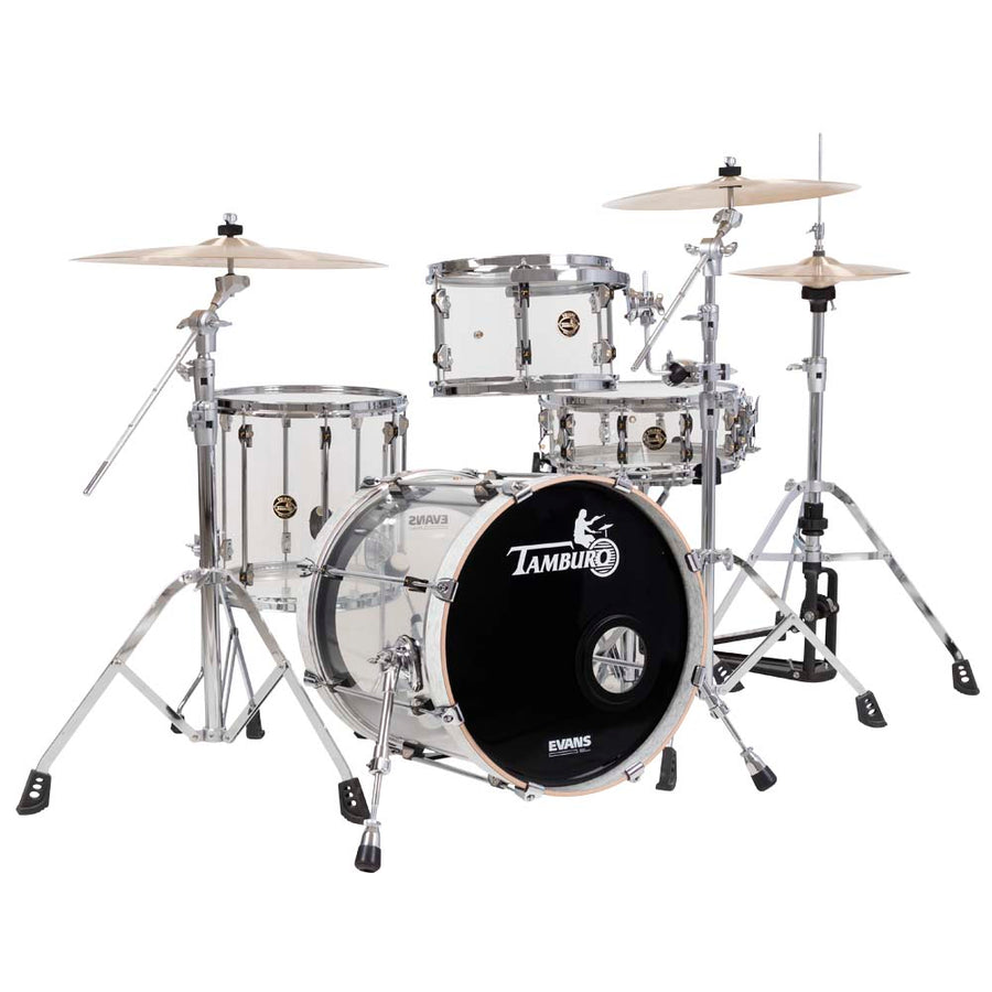 Tamburo VOLUME Series (4-piece seamless-acrylic shell pack with Snare Drum and 18