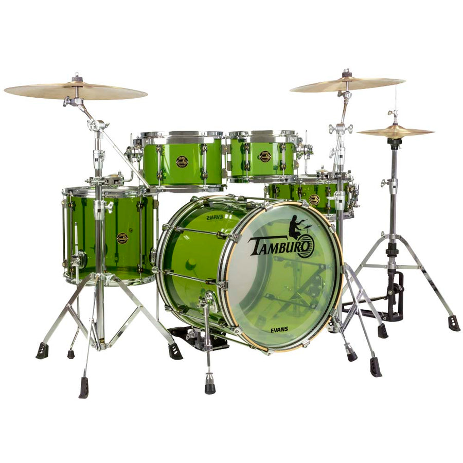 Tamburo VOLUME Series (4-piece seamless-acrylic shell pack with Snare Drum and 16