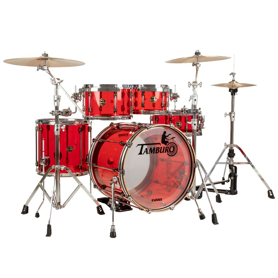 Tamburo VOLUME Series (4-piece seamless-acrylic shell pack with Snare Drum and 18