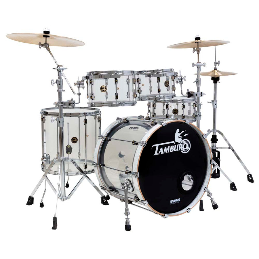 Tamburo VOLUME Series (5-piece seamless-acrylic shell pack with Snare Drum and 22