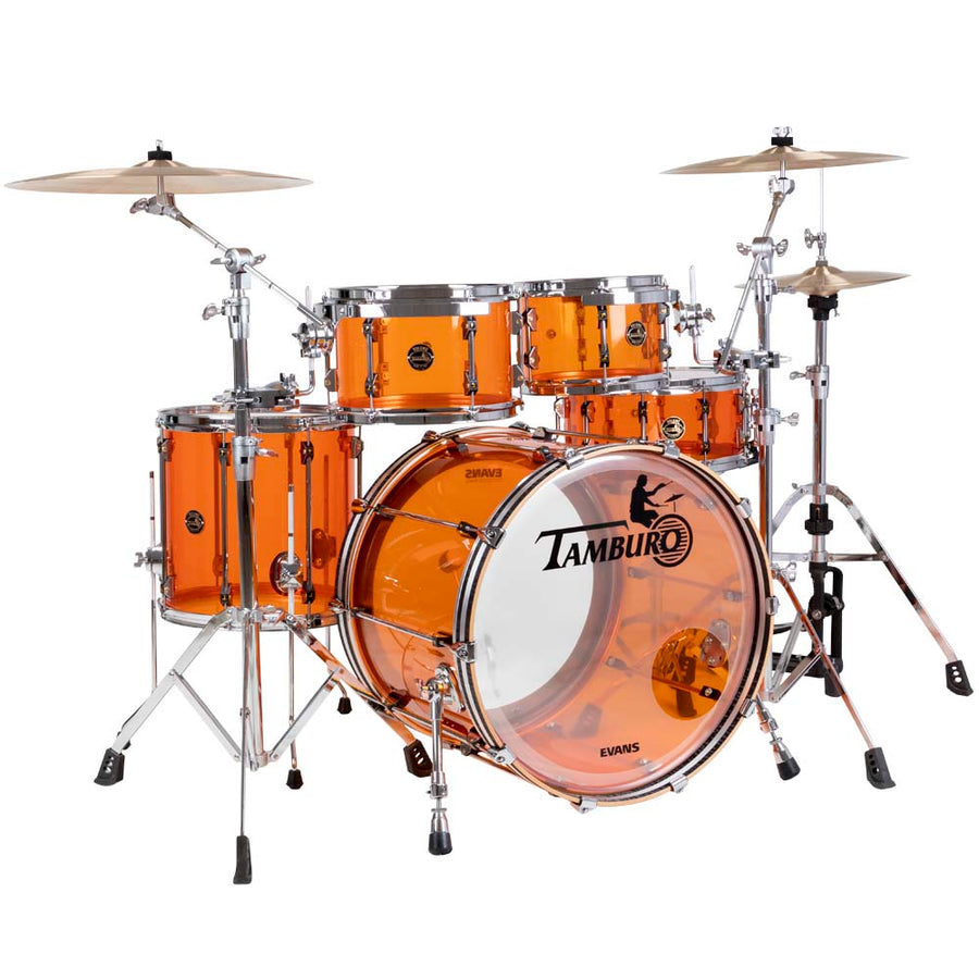 Tamburo VOLUME Series (5-piece seamless-acrylic shell pack with Snare Drum and 22