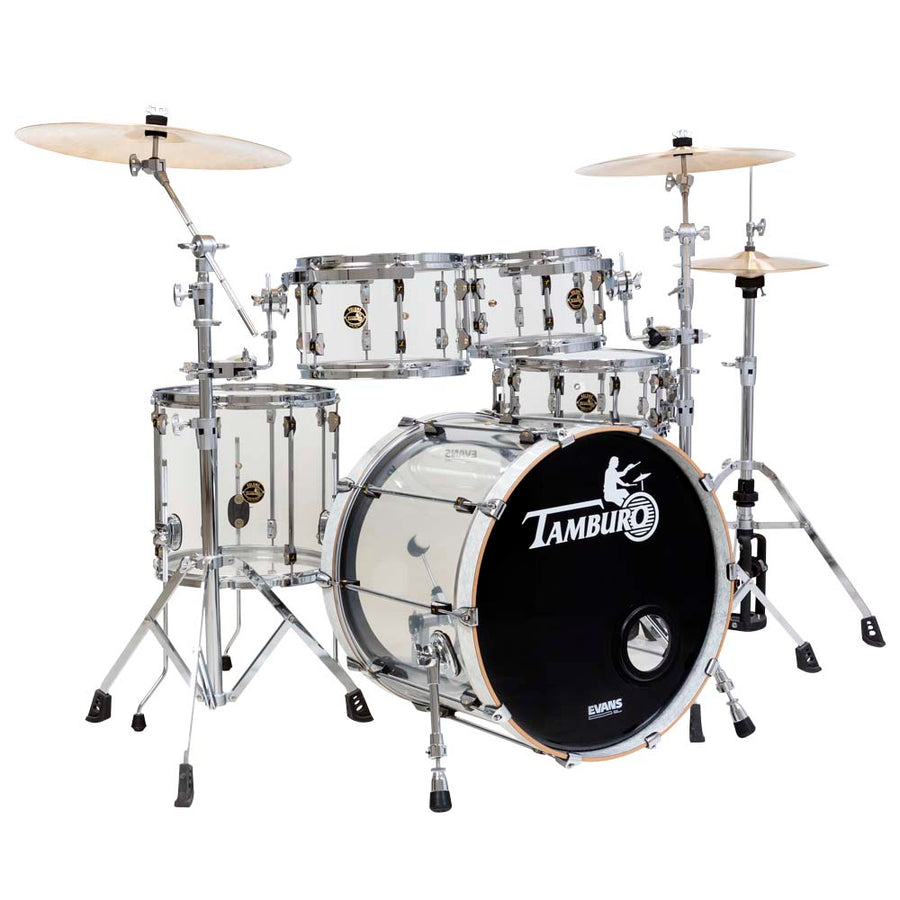 Tamburo VOLUME Series (5-piece seamless-acrylic shell pack with Snare Drum and 22