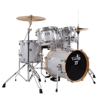 Tamburo T5 Series Complete Drum Set with Hardware Included (5-piece shell pack with Snare Drum and 20