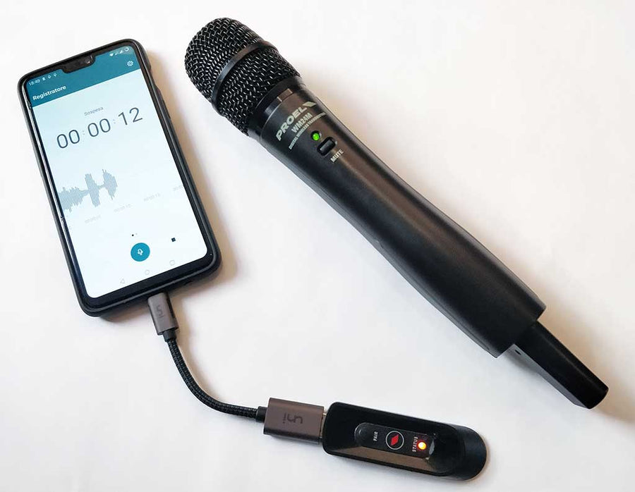 Proel U24H 2.4GHz USB Wireless Handheld Microphone System