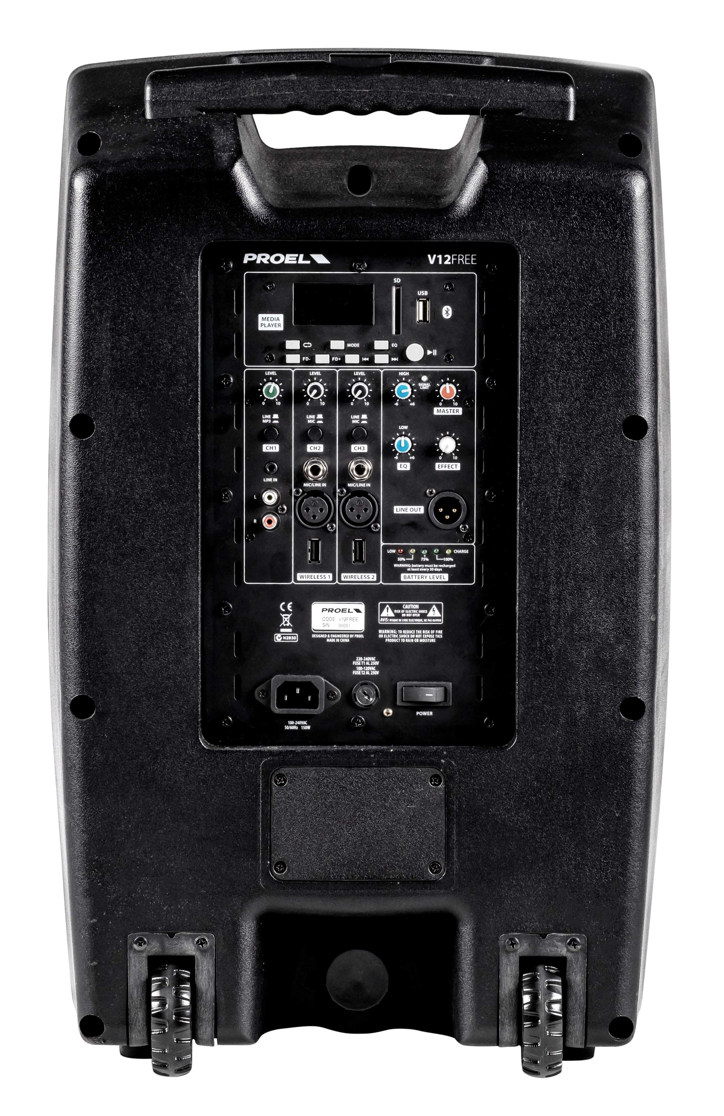 Proel V12FREE Portable Battery-Powered 12