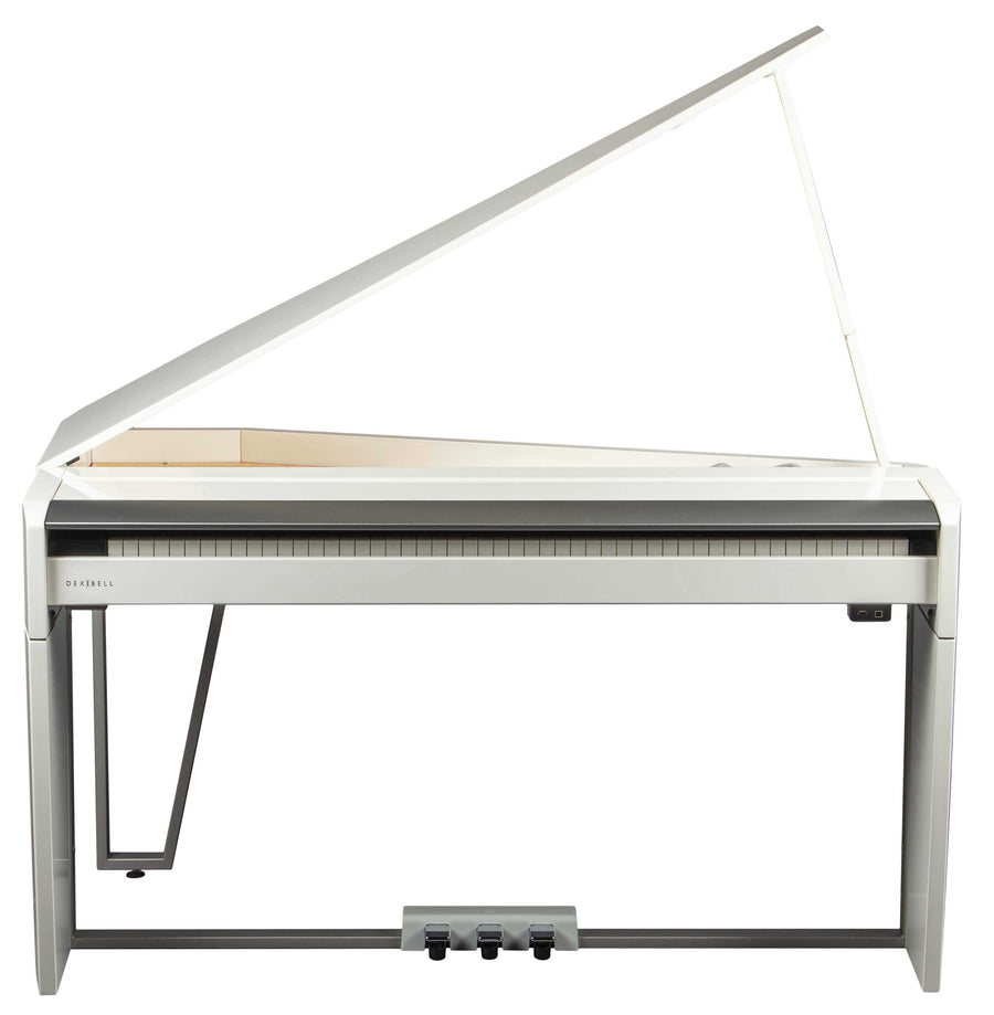 Dexibell VIVOH10MGWHP VIVO H10MG Digital Mini Grand Piano in Polished White