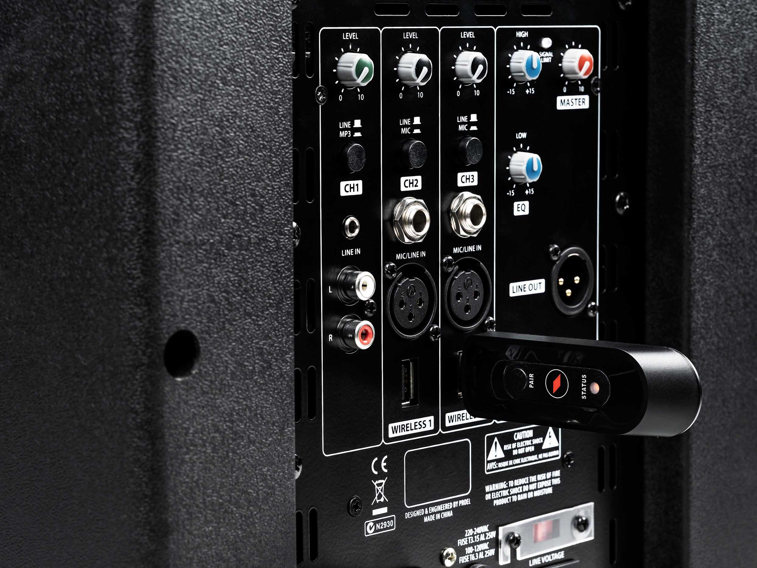 Proel V12WAVE Bi-Amplified 2-Way 12" Loudspeaker Sound System – Proel ...