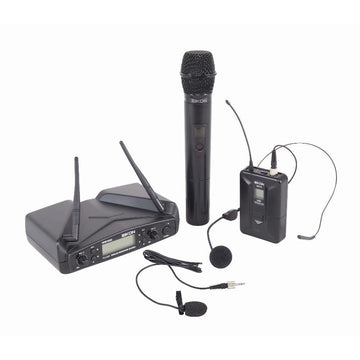 Eikon WM700DKITA Dual-Channel PLL UHF Wireless Handheld/Belt-Pack Microphone System
