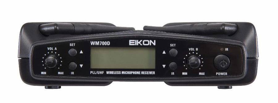 Eikon WM700DMA Dual-Channel PLL UHF Wireless Handheld Microphone System