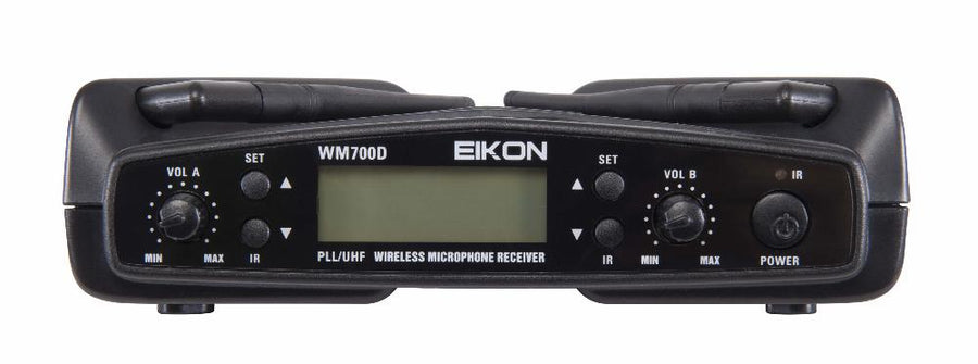 Eikon WM700DHA Dual-Channel PLL UHF Wireless Belt-Pack Microphone System