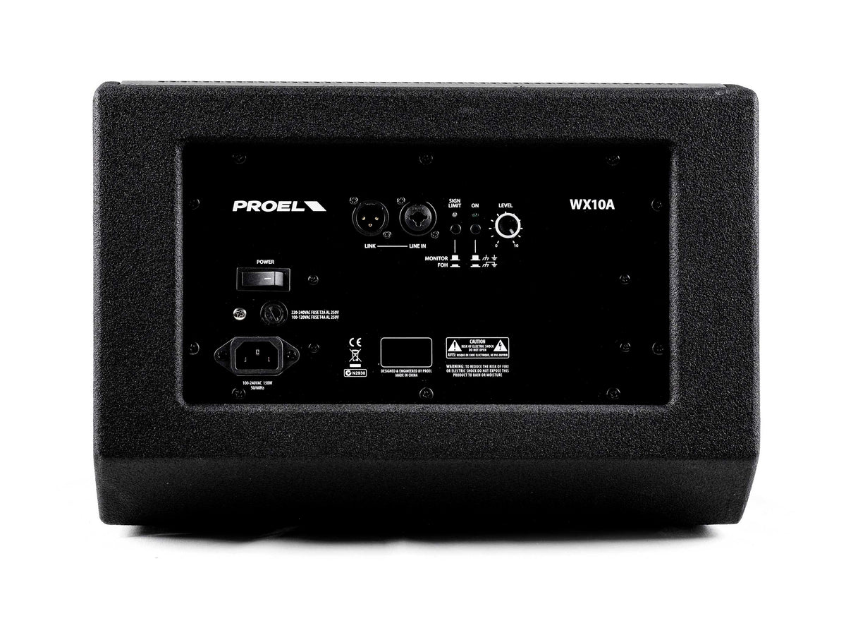 Proel WX10A WX Series Active 2-Way Coaxial 10" Stage Monitor