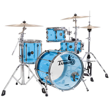 Tamburo TB VL418BL VOLUME Series (4-piece seamless-acrylic shell pack with Snare Drum and 18