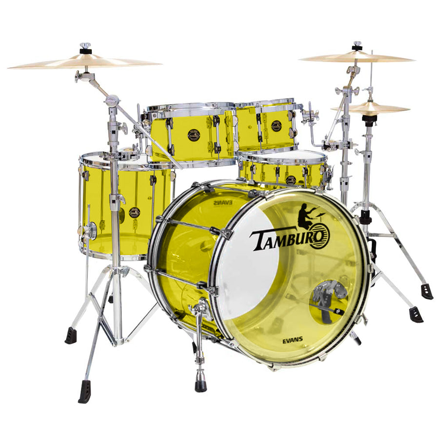 Tamburo TB VL520YW VOLUME Series (5-piece seamless-acrylic shell pack with Snare Drum and 20