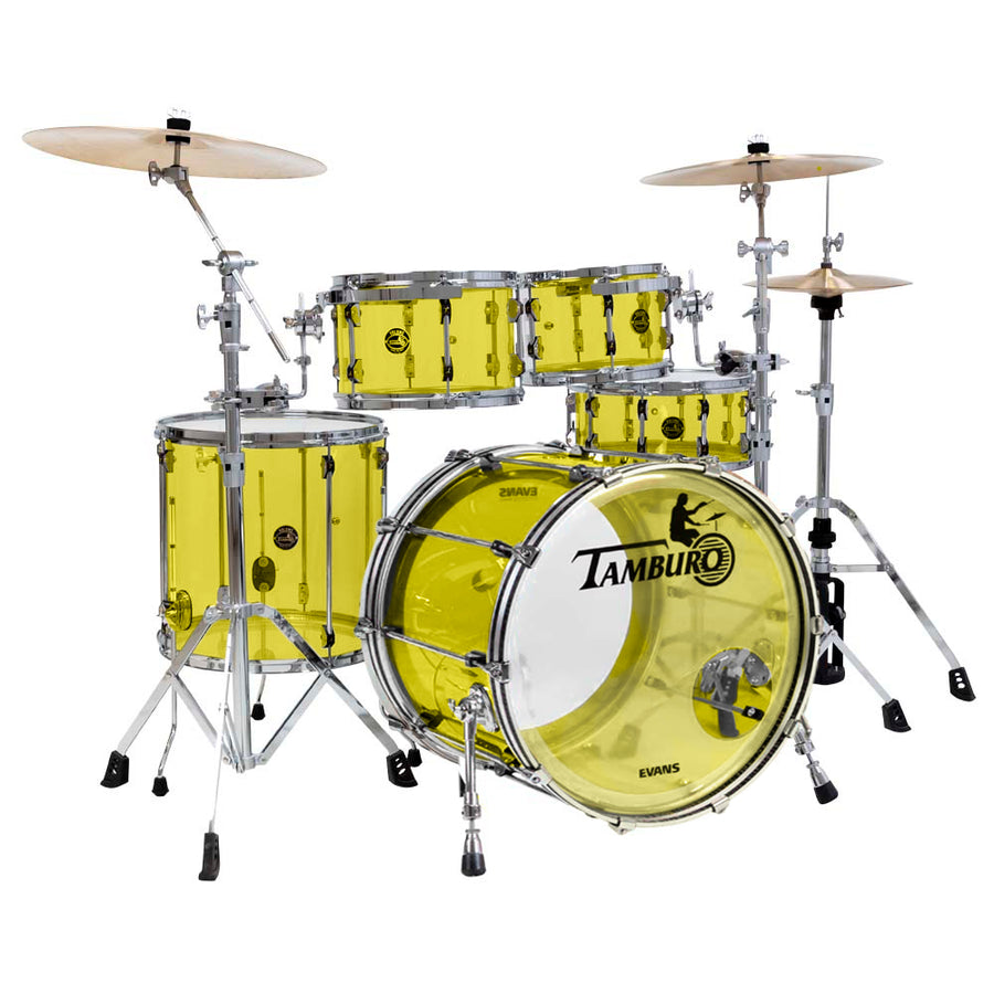 Tamburo TB VL522YW16 VOLUME Series (5-piece seamless-acrylic shell pack with Snare Drum and 22