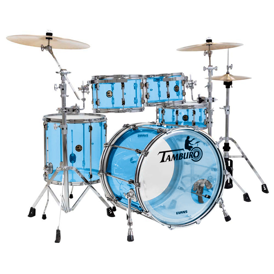 Tamburo TB VL522BL16 VOLUME Series (5-piece seamless-acrylic shell pack with Snare Drum and 22