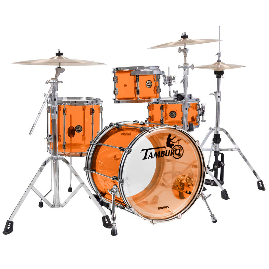 Tamburo TB VL418OR VOLUME Series (4-piece seamless-acrylic shell pack with Snare Drum and 18
