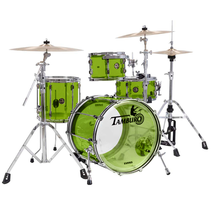 Tamburo TB VL418GR VOLUME Series (4-piece seamless-acrylic shell pack with Snare Drum and 18