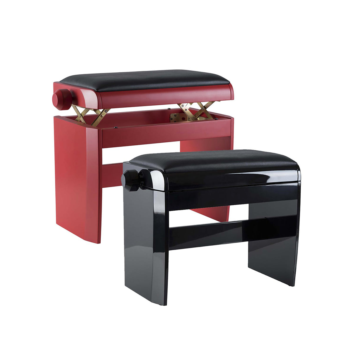 Dexibell DX BENCHDRP Adjustable Piano Bench in Dark Polished Red